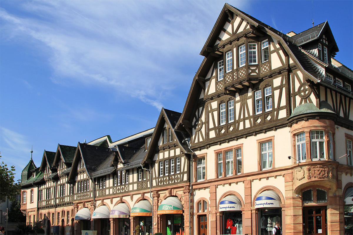 Fachwerkhäuser auf dem Bad Homburger Marktplatz