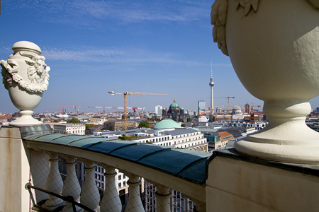 Die Aussicht vom französischen Dom auf Berlin