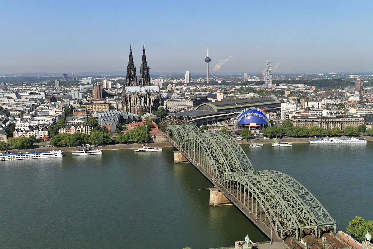 Panorama Blick auf den Kölner Dom